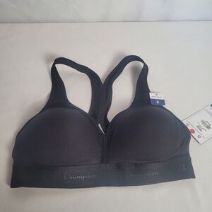 NWT Champion Moisture Wicking Black Racerback Sports Bra Size Medium